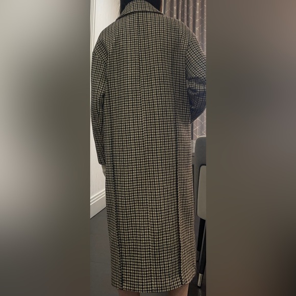 Zara oversized houndstooth plaid coat - Picture 4 of 4